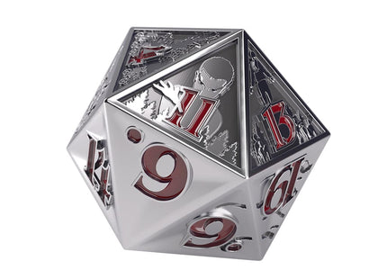 Gamers Guild AZ Gamegenic Gamegenic: Stranger Things - Hellfire Club Premium Metal D20 Die (Pre-Order) Asmodee