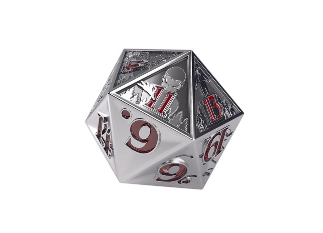 Gamers Guild AZ Gamegenic Gamegenic: Stranger Things - Hellfire Club Premium Metal D20 Die (Pre-Order) Asmodee