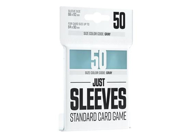 Gamers Guild AZ Gamegenic Just Sleeves: Standard Card Game Clear Asmodee