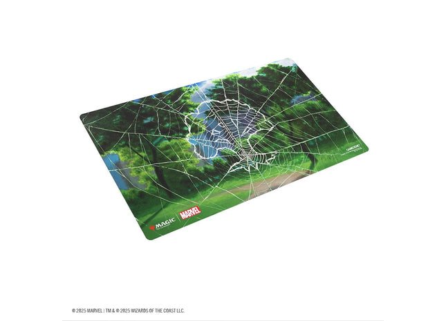 Gamers Guild AZ Gamegenic Magic: The Gathering | Marvel's Spider-Man Shiny Playmat - Spider-Man Forest (Pre-Order) Asmodee