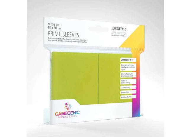 Gamers Guild AZ Gamegenic PRIME Sleeves: Lime Asmodee