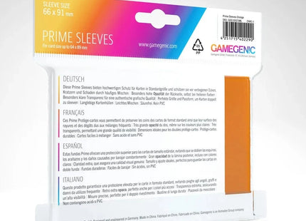 Gamers Guild AZ Gamegenic PRIME Sleeves: Orange Asmodee