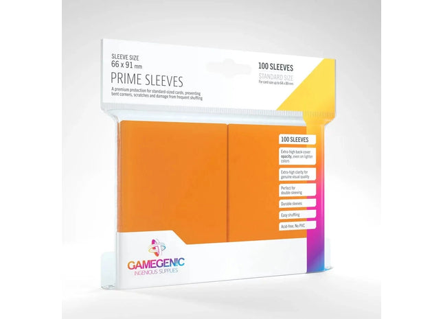 Gamers Guild AZ Gamegenic PRIME Sleeves: Orange Asmodee