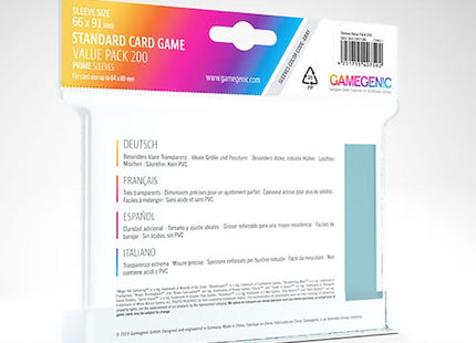 Gamers Guild AZ Gamegenic PRIME Sleeves: Standard CG Value Pack Asmodee