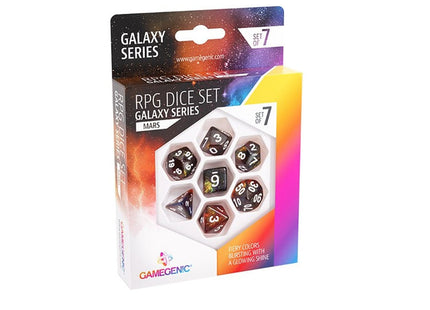 Gamers Guild AZ Gamegenic RPG Dice Set: Mars - Galaxy Series Asmodee