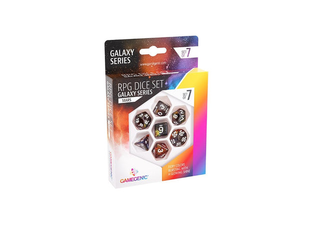 Gamers Guild AZ Gamegenic RPG Dice Set: Mars - Galaxy Series Asmodee