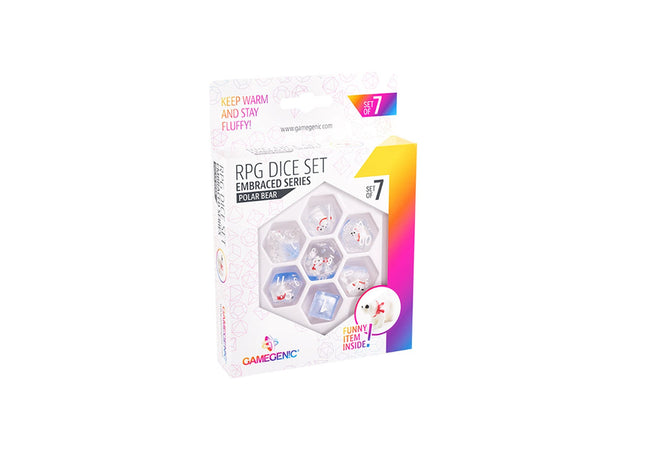 Gamers Guild AZ Gamegenic RPG Dice Set: Polar Bear - Embraced Series Asmodee