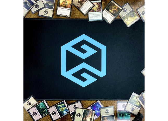 Gamers Guild AZ Gamers Guild AZ Merch GG Playmat - Blue Logo on Black Gamers Guild AZ