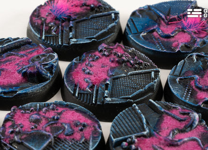 Gamers Guild AZ GamersGrass GamersGrass: Alien Infestation Bases, Round 28mm (x8) GamersGrass