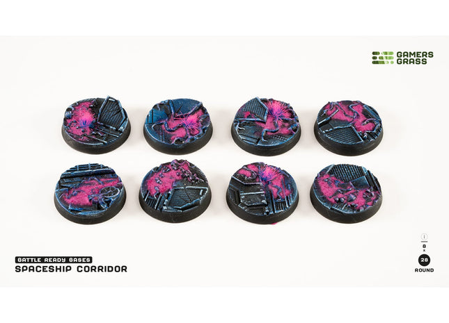 Gamers Guild AZ GamersGrass GamersGrass: Alien Infestation Bases, Round 28mm (x8) GamersGrass