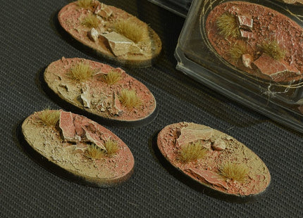 Gamers Guild AZ GamersGrass GamersGrass: Badlands Bases, Oval 60mm (x4) GamersGrass