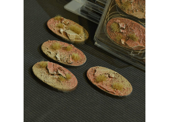 Gamers Guild AZ GamersGrass GamersGrass: Badlands Bases, Oval 60mm (x4) GamersGrass