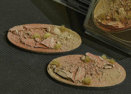 Gamers Guild AZ GamersGrass GamersGrass: Badlands Bases, Oval 90mm (x2) GamersGrass