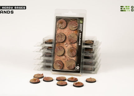 Gamers Guild AZ GamersGrass GamersGrass: Badlands Bases, Round 28mm (x8) GamersGrass
