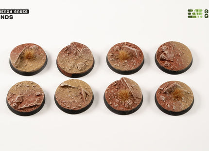 Gamers Guild AZ GamersGrass GamersGrass: Badlands Bases, Round 28mm (x8) GamersGrass