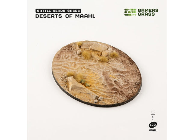 Gamers Guild AZ GamersGrass GamersGrass: Deserts of Maahl Bases, Oval 120mm (x1) GamersGrass