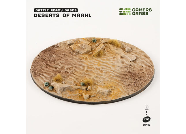 Gamers Guild AZ GamersGrass GamersGrass: Deserts of Maahl Bases, Oval 170mm (x1) GamersGrass