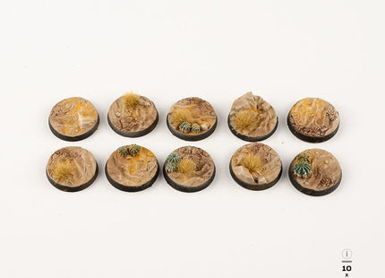 Gamers Guild AZ GamersGrass GamersGrass: Deserts of Maahl Bases, Round 25mm (x10) GamersGrass