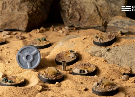 Gamers Guild AZ GamersGrass GamersGrass: Deserts of Maahl Bases, Round 28mm (x8) GamersGrass