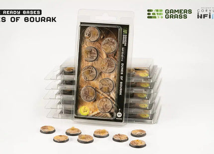 Gamers Guild AZ GamersGrass GamersGrass: Dunes of Bourak Bases, Round 25mm (x8) GamersGrass