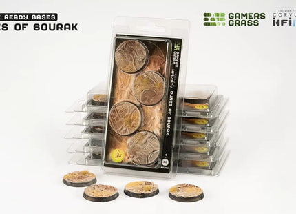 Gamers Guild AZ GamersGrass GamersGrass: Dunes of Bourak Bases, Round 40mm (x4) GamersGrass