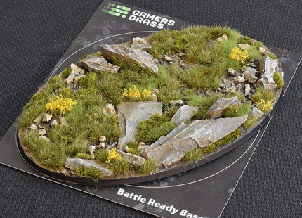 Gamers Guild AZ GamersGrass GamersGrass: Highland Bases, Oval 170mm (x1) GamersGrass