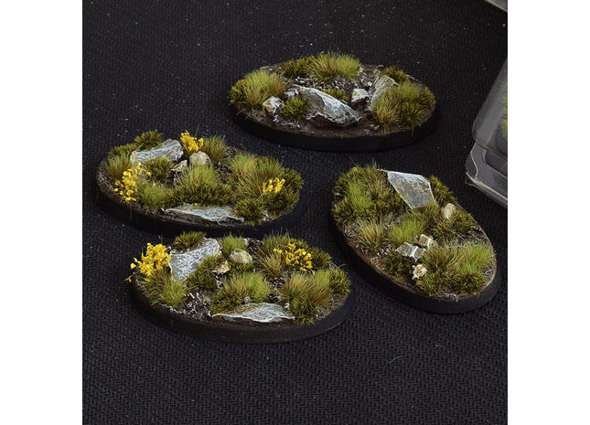 Gamers Guild AZ GamersGrass GamersGrass: Highland Bases, Oval 60mm (x4) GamersGrass