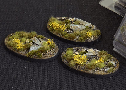 Gamers Guild AZ GamersGrass GamersGrass: Highland Bases, Oval 75mm (x3) GamersGrass