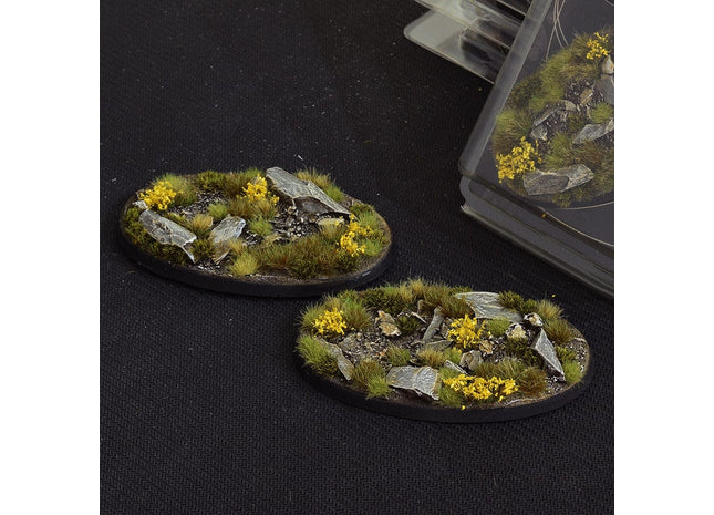 Gamers Guild AZ GamersGrass GamersGrass: Highland Bases, Oval 90mm (x2) GamersGrass