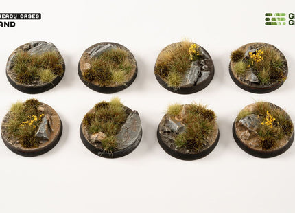 Gamers Guild AZ GamersGrass GamersGrass: Highland Bases, Round 28mm (x8) GamersGrass