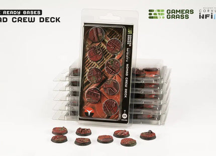 Gamers Guild AZ GamersGrass GamersGrass: Nomad Crew Deck Bases, Round 25mm (x8) GamersGrass