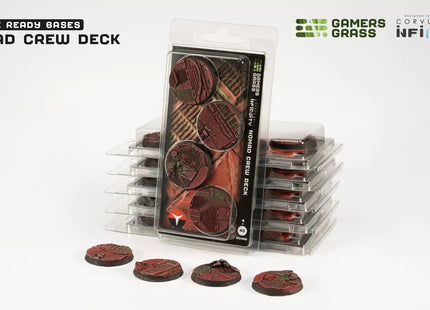 Gamers Guild AZ GamersGrass GamersGrass: Nomad Crew Deck Bases, Round 40mm (x4) GamersGrass