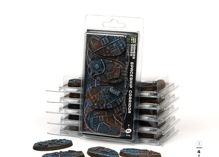 Gamers Guild AZ GamersGrass GamersGrass: Spaceship Corridor Bases, Oval 60mm (x4) GamersGrass
