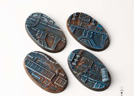 Gamers Guild AZ GamersGrass GamersGrass: Spaceship Corridor Bases, Oval 60mm (x4) GamersGrass