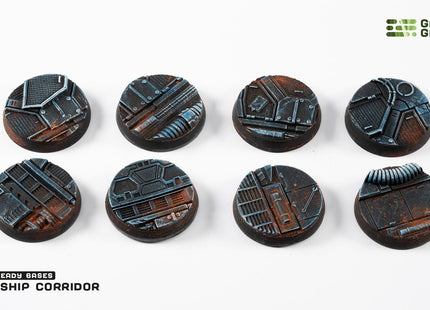 Gamers Guild AZ GamersGrass GamersGrass: Spaceship Corridor Bases, Round 28mm (x8) GamersGrass