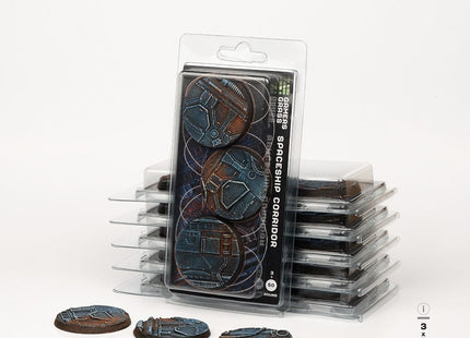 Gamers Guild AZ GamersGrass GamersGrass: Spaceship Corridor Bases, Round 50mm (x3) GamersGrass