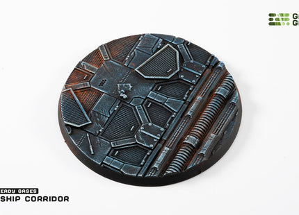 Gamers Guild AZ GamersGrass GamersGrass: Spaceship Corridor Bases, Round 80mm (x1) GamersGrass