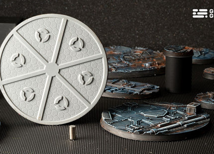 Gamers Guild AZ GamersGrass GamersGrass: Spaceship Corridor Bases, Round 90mm (x1) GamersGrass