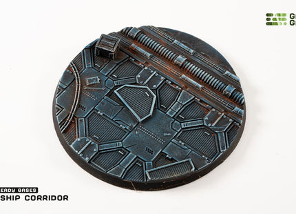 Gamers Guild AZ GamersGrass GamersGrass: Spaceship Corridor Bases, Round 90mm (x1) GamersGrass
