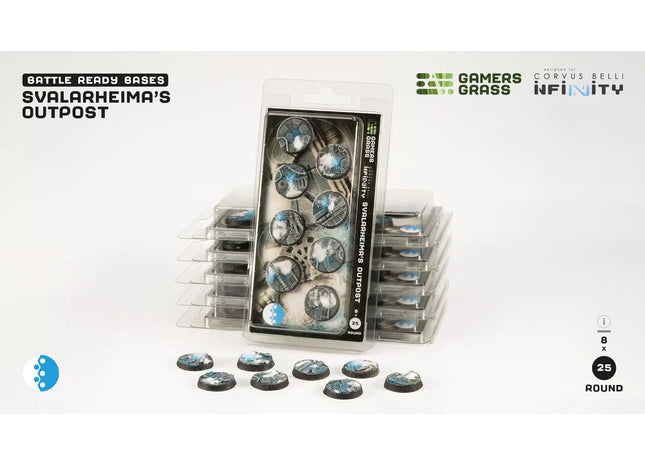 Gamers Guild AZ GamersGrass GamersGrass: Svalarheima’s Outpost Bases, Round 25mm (x8) GamersGrass