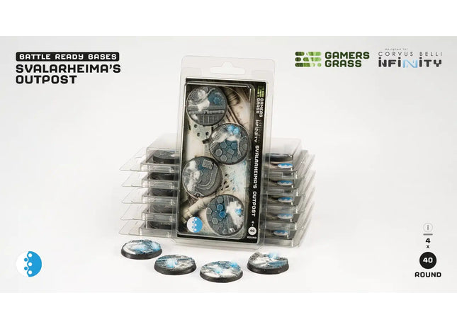 Gamers Guild AZ GamersGrass GamersGrass: Svalarheima’s Outpost Bases, Round 40mm (x4) GamersGrass