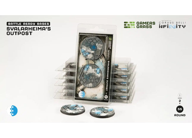 Gamers Guild AZ GamersGrass GamersGrass: Svalarheima’s Outpost Bases, Round 55mm (x2) GamersGrass