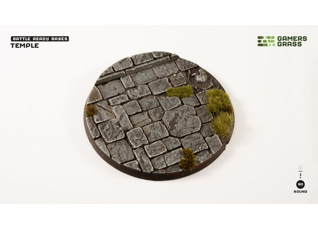 Gamers Guild AZ GamersGrass GamersGrass: Temple Bases, Round 90mm (x1) GamersGrass