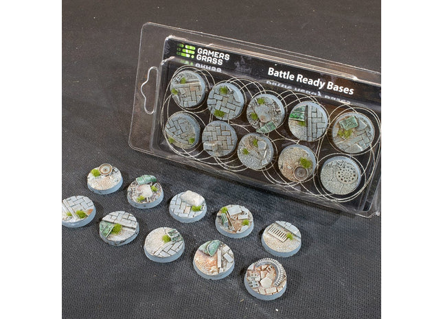Gamers Guild AZ GamersGrass GamersGrass: Urban Warfare Bases, Round 25mm (x10) GamersGrass