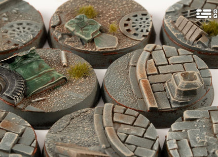 Gamers Guild AZ GamersGrass GamersGrass: Urban Warfare Bases, Round 28mm (x8) GamersGrass