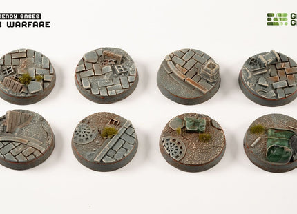 Gamers Guild AZ GamersGrass GamersGrass: Urban Warfare Bases, Round 28mm (x8) GamersGrass