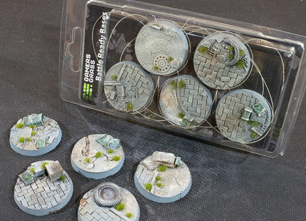 Gamers Guild AZ GamersGrass GamersGrass: Urban Warfare Bases, Round 40mm (x5) GamersGrass