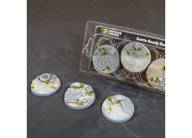 Gamers Guild AZ GamersGrass GamersGrass: Urban Warfare Bases, Round 50mm (x3) GamersGrass