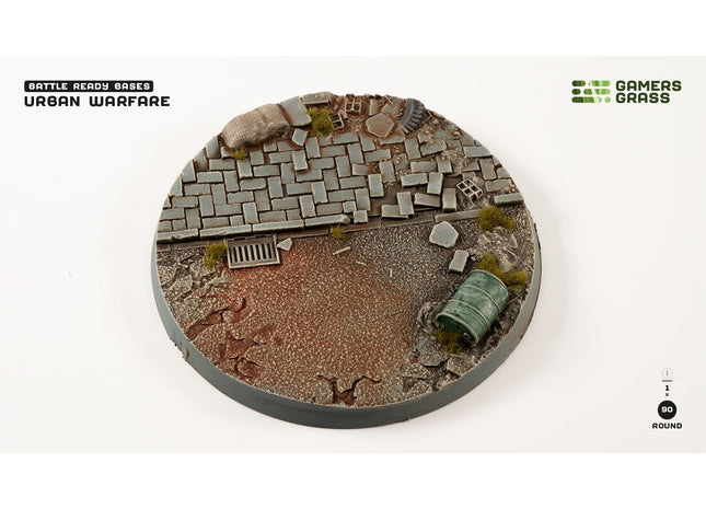 Gamers Guild AZ GamersGrass GamersGrass: Urban Warfare Bases, Round 90mm (x1) GamersGrass