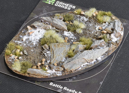 Gamers Guild AZ GamersGrass GamersGrass: Winter Bases, Oval 170mm (x1) GamersGrass